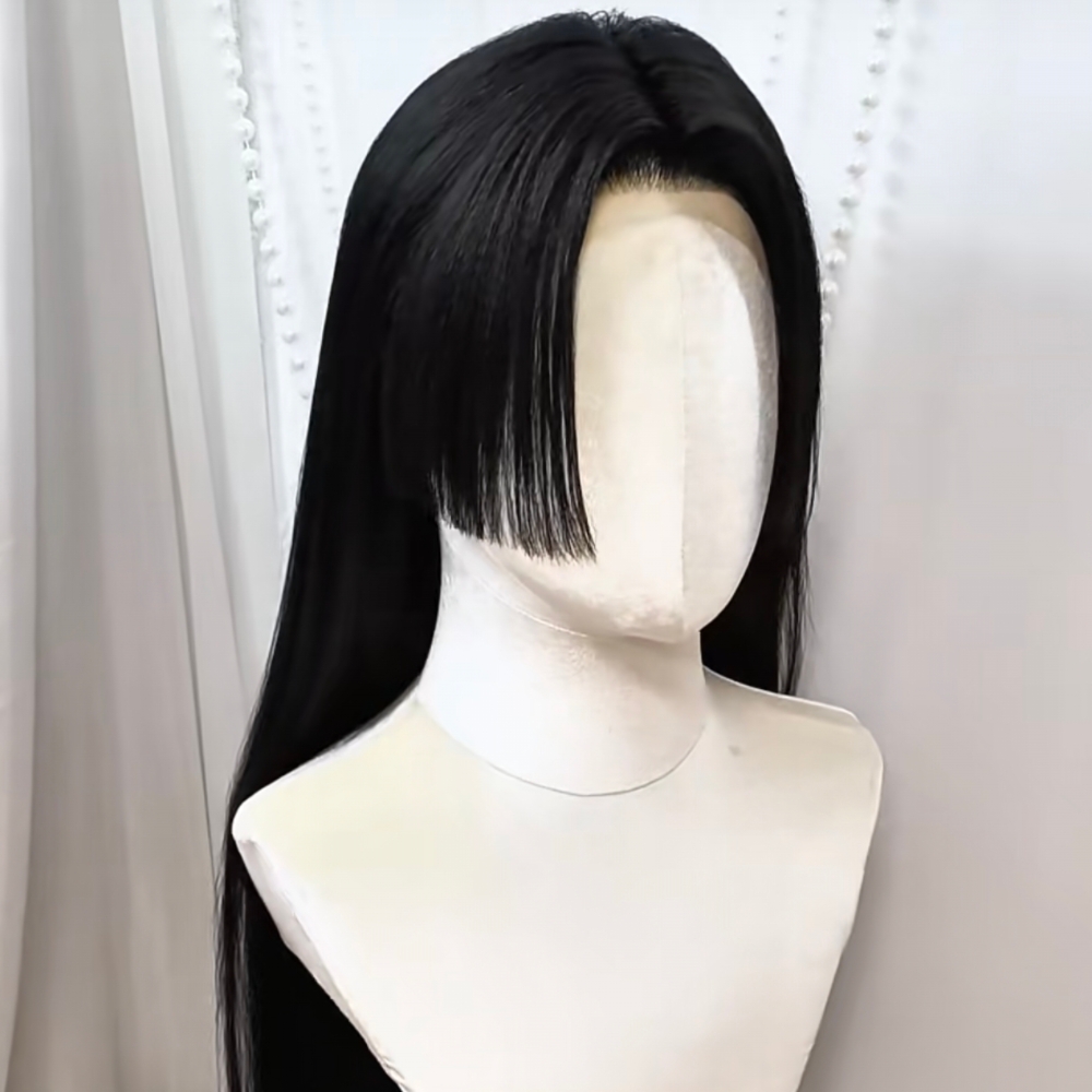 Anime Cosplay Girl With Black Hair - 애니메이션 보아 핸콕 코스프레 가발 긴