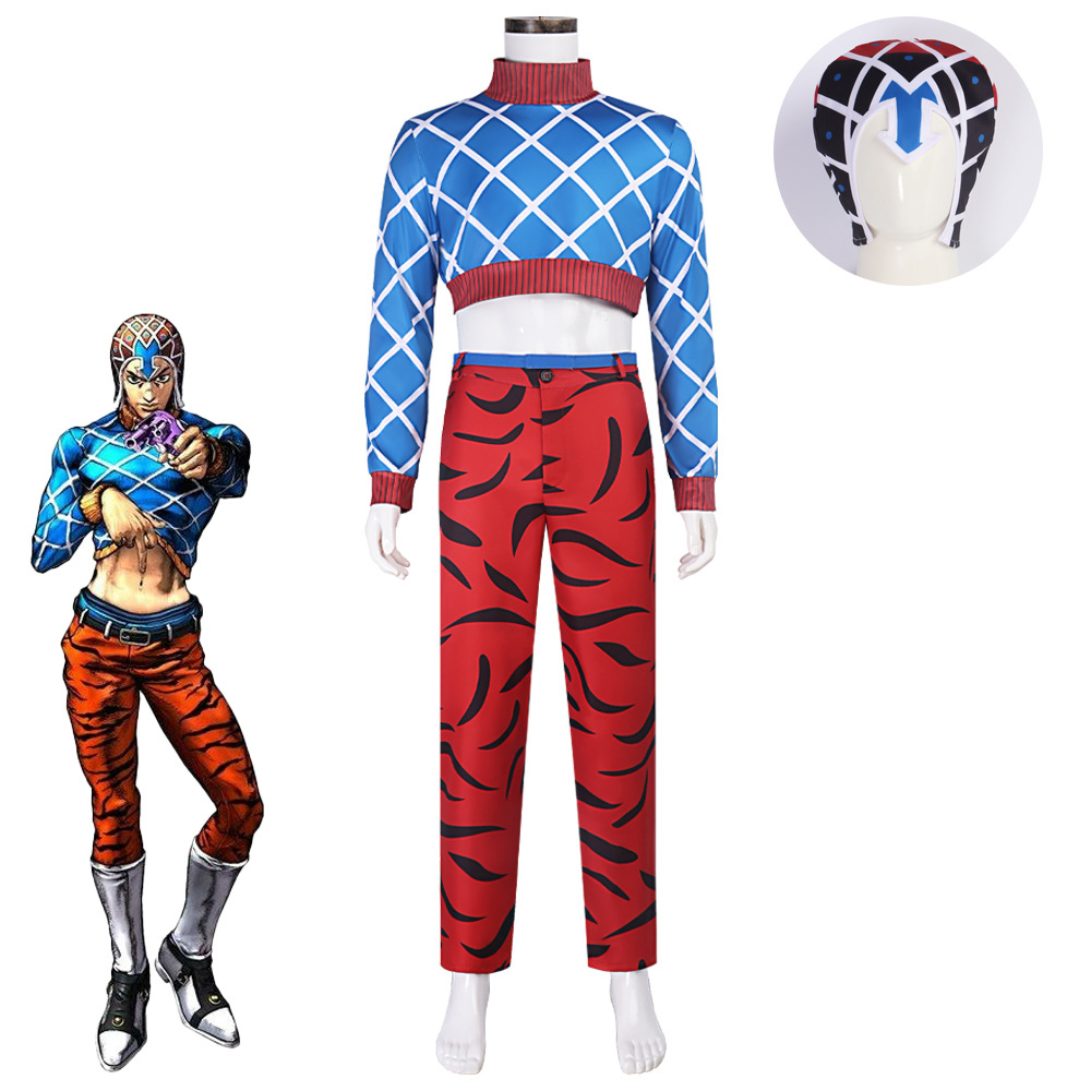 Cosplay Anime Jojo - 애니메이션 조조 기도 미스타 코스프레 의상