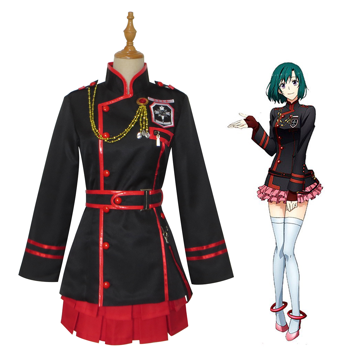 D.Gray-Man Lenalee Lee 블랙 오더 엑 - Anime Cosplay Dress For Men 리뷰 및 가격