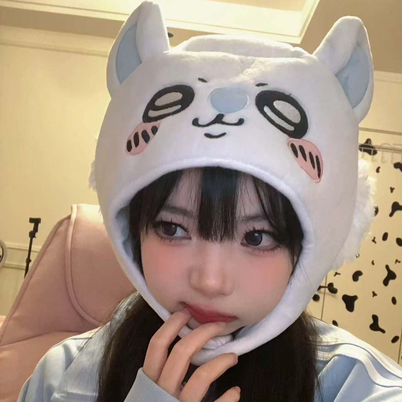치이카와 하치와레 우사기 모자 귀여운 만화 코스프레 후 - Anime Cosplay Girl Photo 리뷰 및 가격