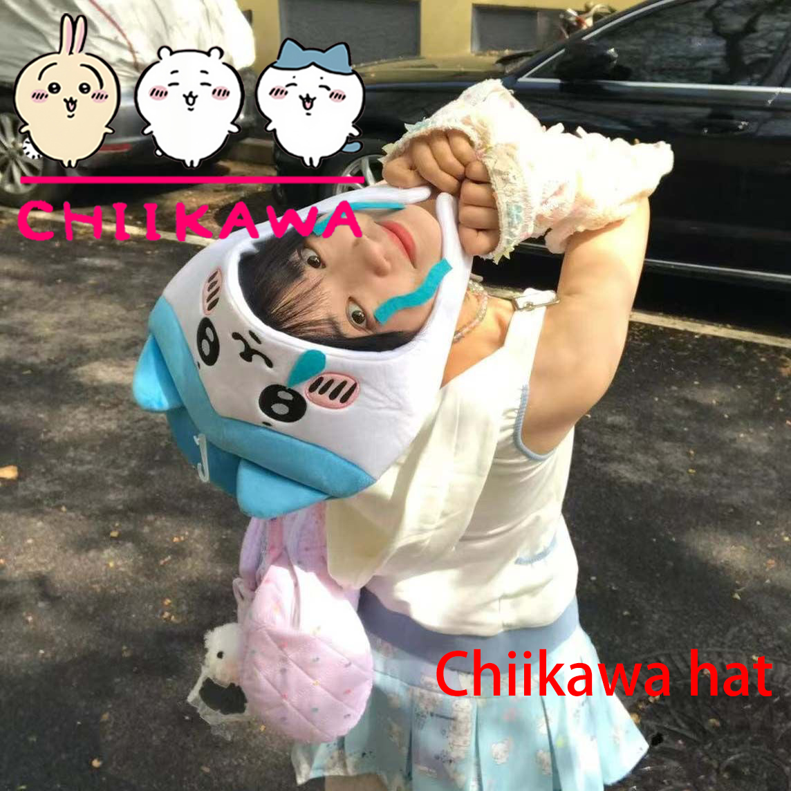 치이카와 하치와레 우사기 모자 귀여운 만화 코스프레 후 - Anime Cosplay Girl Photo 리뷰 및 가격
