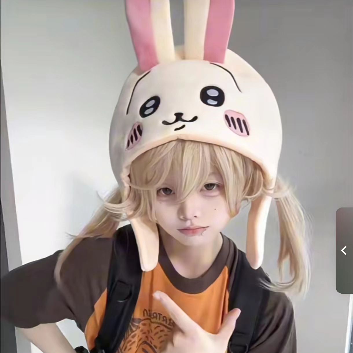 치이카와 하치와레 우사기 모자 귀여운 만화 코스프레 후 - Anime Cosplay Girl Photo 리뷰 및 가격