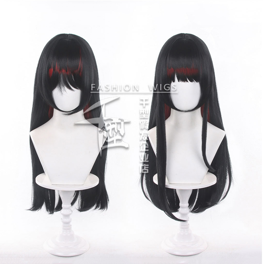애니메이션 니카이도 히로 코스프레 가발 27.55 인치 - Anime Cosplay Girl With Black Hair 리뷰 및 가격