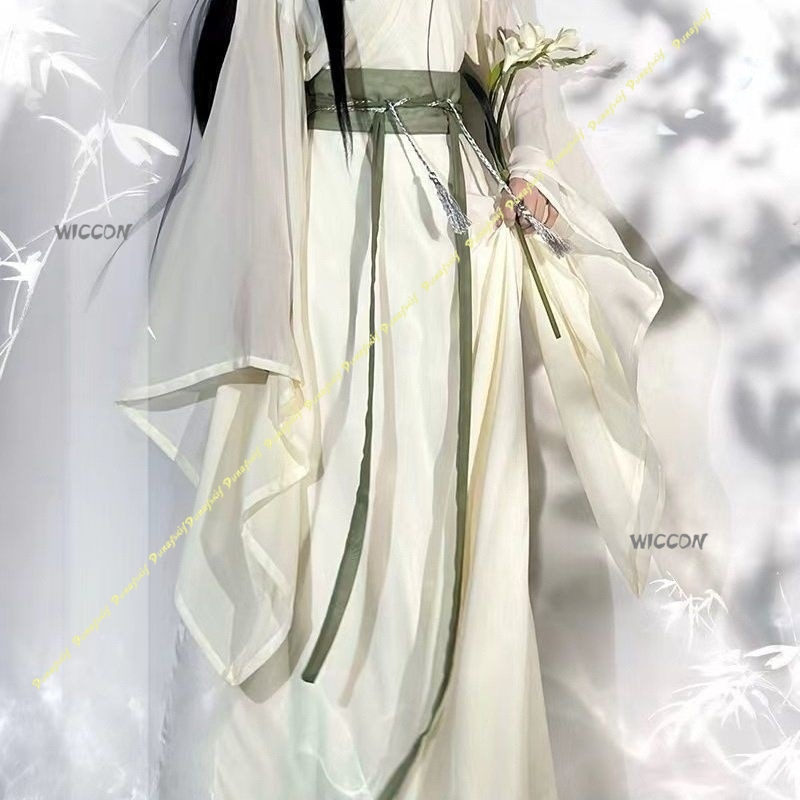 중국어 Hanfu 대형 소매 크로스 칼라 코스프레 의상 - Anime Cosplay Girl With Black Hair 리뷰 및 가격