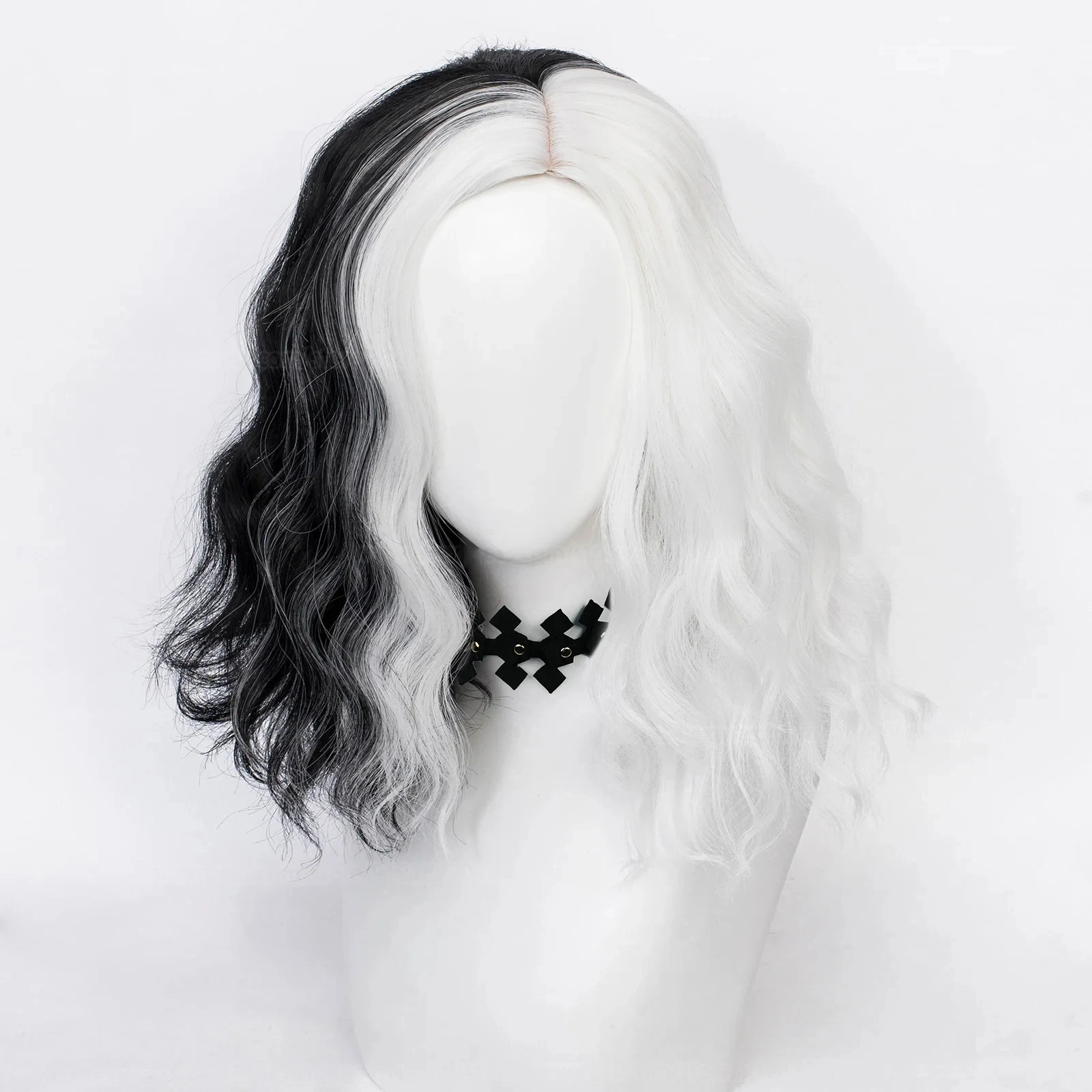 컨벤션 애니메이션 크루엘라 드 빌 코스프레 가발 소품  - Cosplay Anime White Hair 리뷰 및 가격