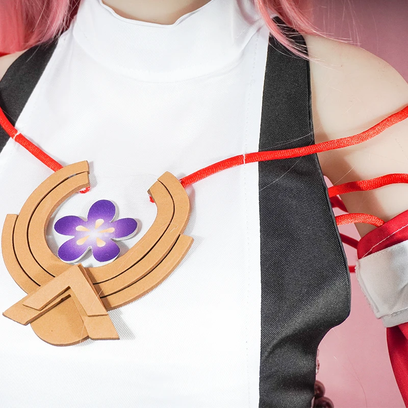 야에 미코 코스프레 코스튬 임팩트 유니폼 가발, 애니메 - Cosplay Anime Yae Miko 리뷰 및 가격