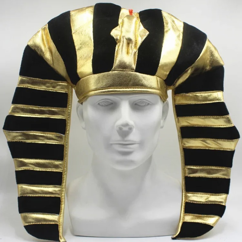 이집트 파라오 모자 금색 의상 헤드웨어 할로윈 부활절  - Egypt Cosplay Anime 리뷰 및 가격