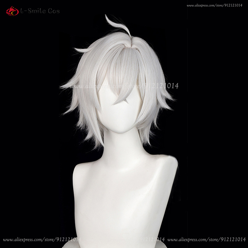 ZZZ 세스 로웰 코스프레 가발 30cm 실버 화이트  - Cosplay Anime White Hair 리뷰 및 가격