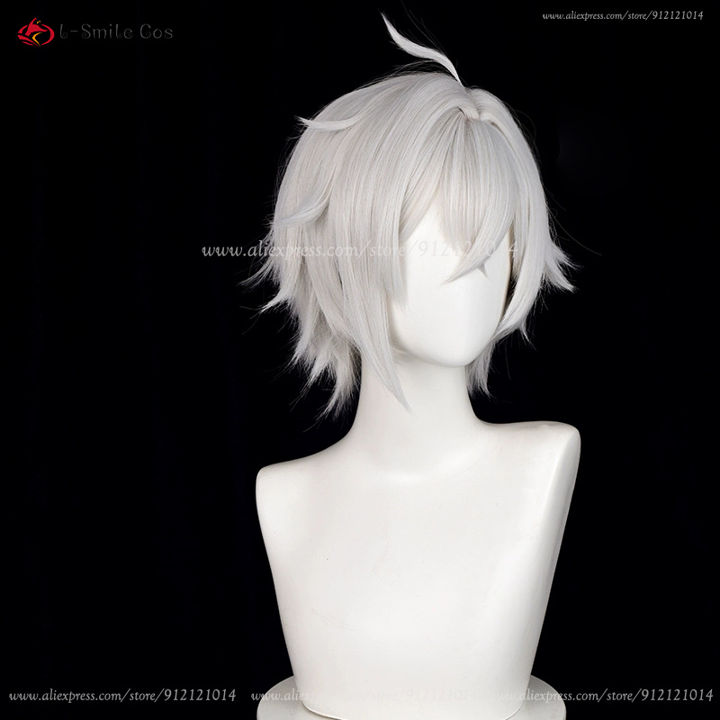ZZZ 세스 로웰 코스프레 가발 30cm 실버 화이트  - Cosplay Anime White Hair 리뷰 및 가격