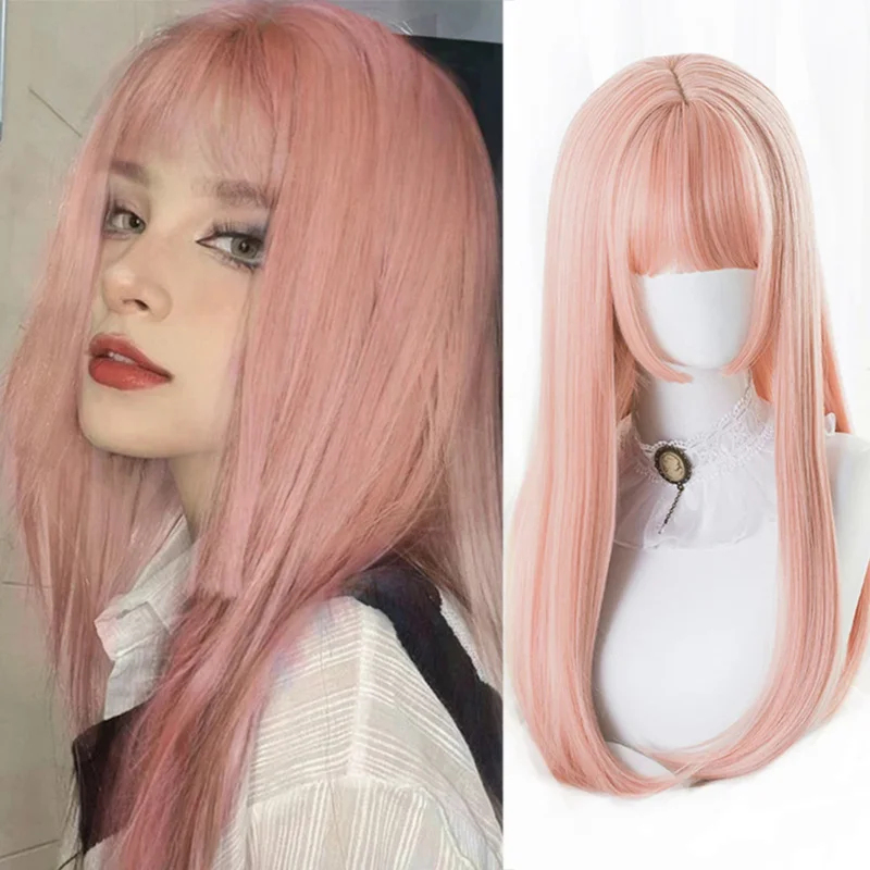 2026 Houyan 합성 긴 직모 가발 코스프레 로리 - Anime Cosplay Girl With Black Hair 리뷰 및 가격