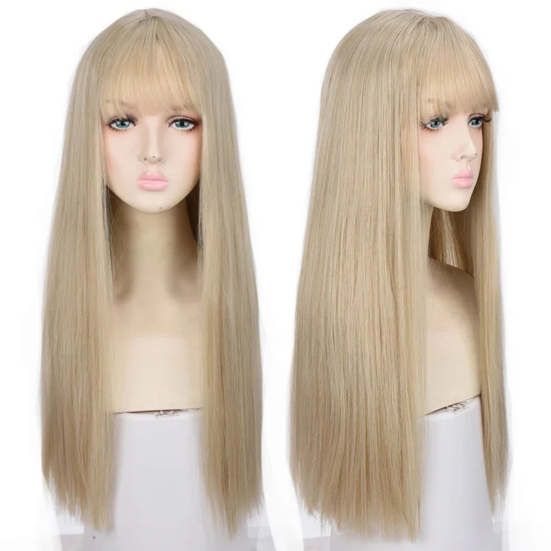 2026 Houyan 합성 긴 직모 가발 코스프레 로리 - Anime Cosplay Girl With Black Hair 리뷰 및 가격