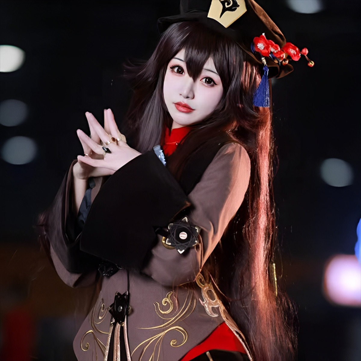 Genshin Impact Hu Tao 코스프레 가발, - Anime Cosplay Duo 리뷰 및 가격