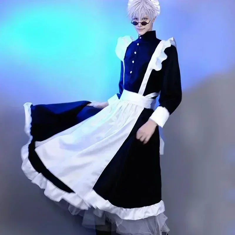 2025 할로윈 여성 메이드 복장 롱 드레스 앞치마 드 - Anime Cosplay Cafe 리뷰 및 가격