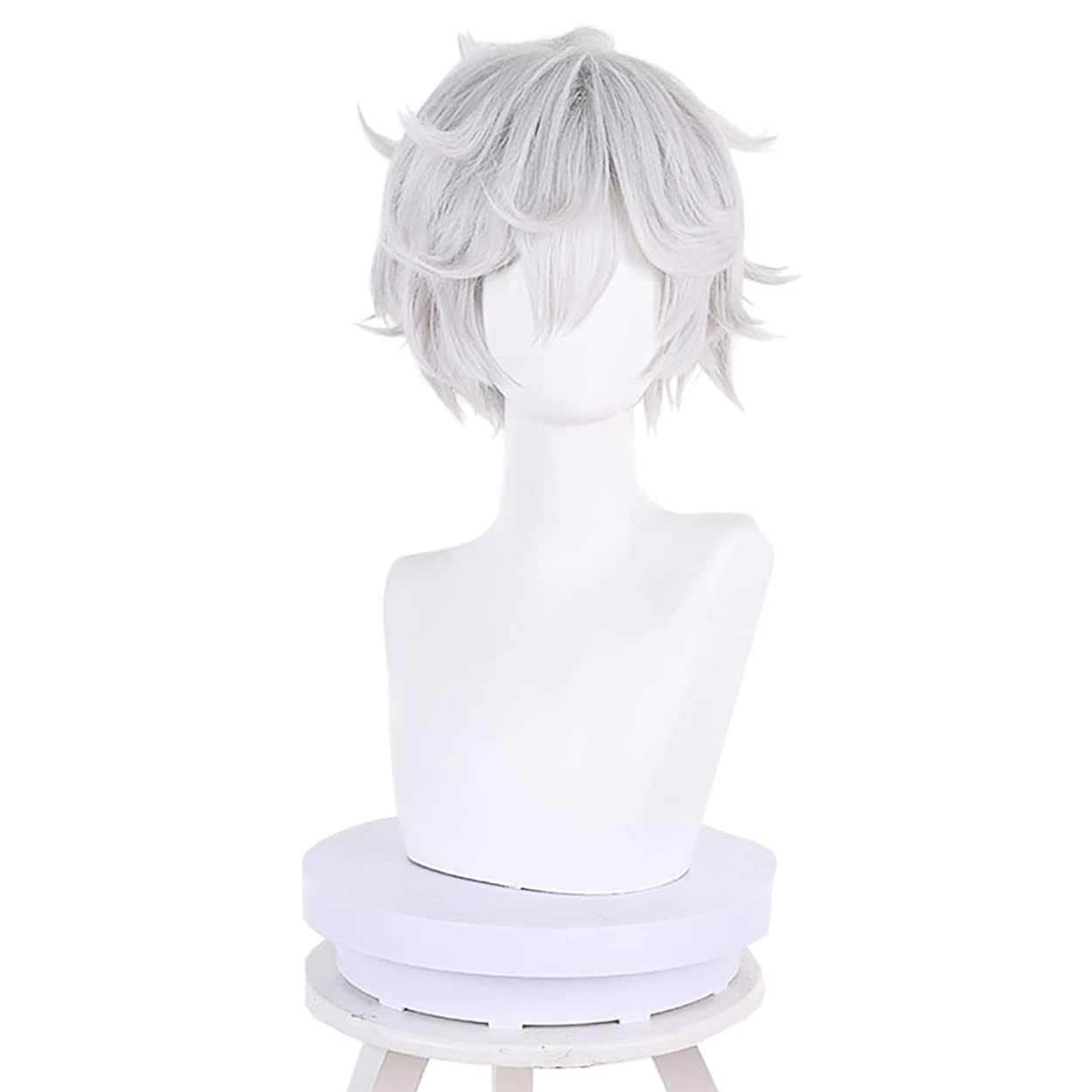 가비마루 코스프레 가발, 애니메이션 지고쿠라쿠, 그레이 - Cosplay Anime White Hair 리뷰 및 가격
