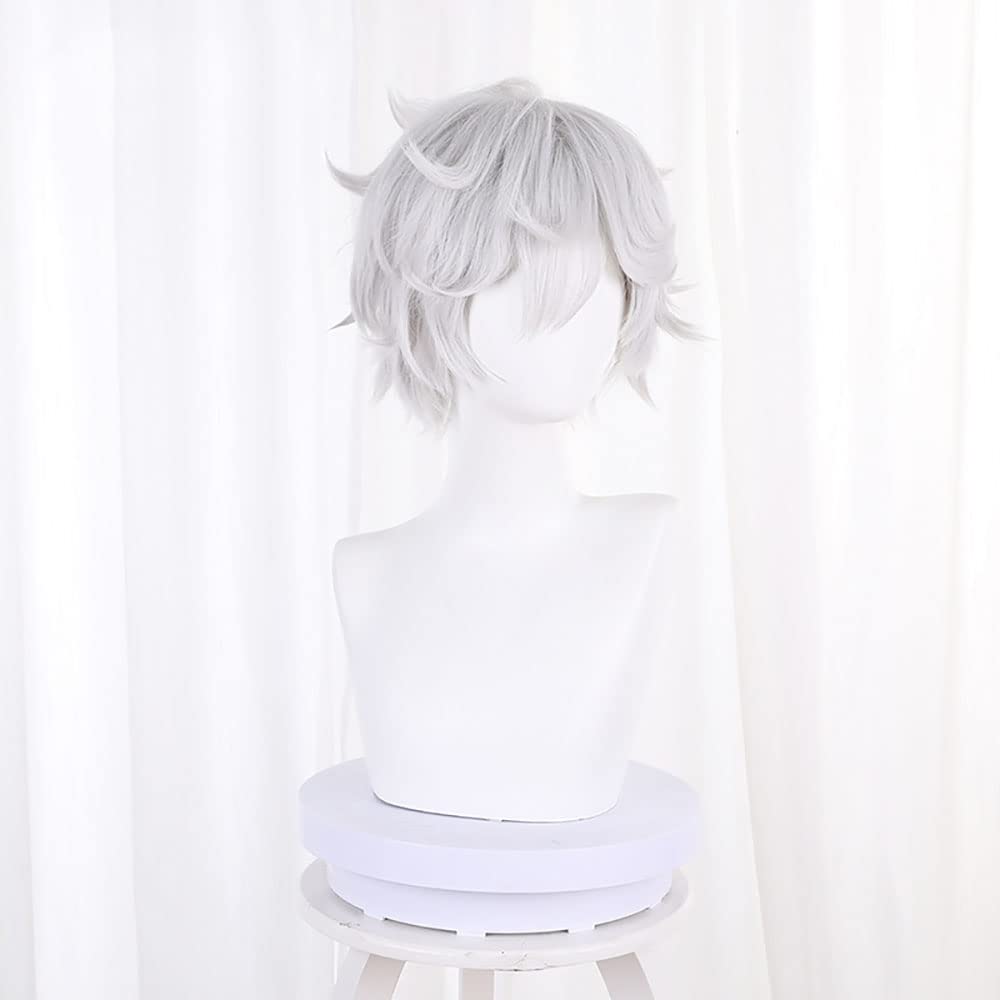 가비마루 코스프레 가발, 애니메이션 지고쿠라쿠, 그레이 - Cosplay Anime White Hair 리뷰 및 가격