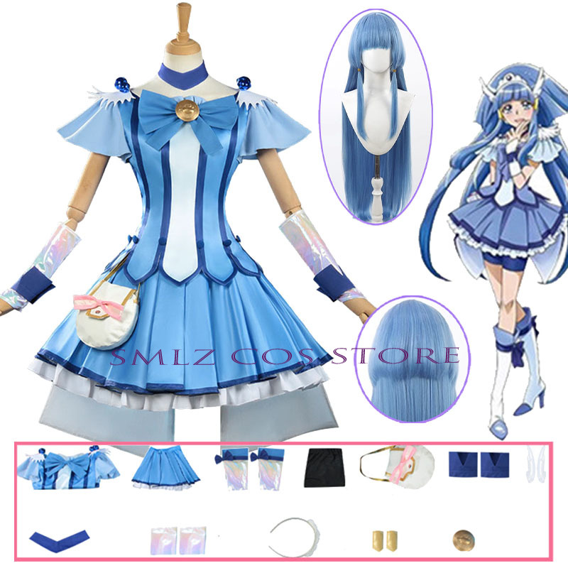 큐어 뷰티 코스프레 애니메이션 스마일 글리터 브리즈 큐 - Anime Cosplay Wigs 리뷰 및 가격