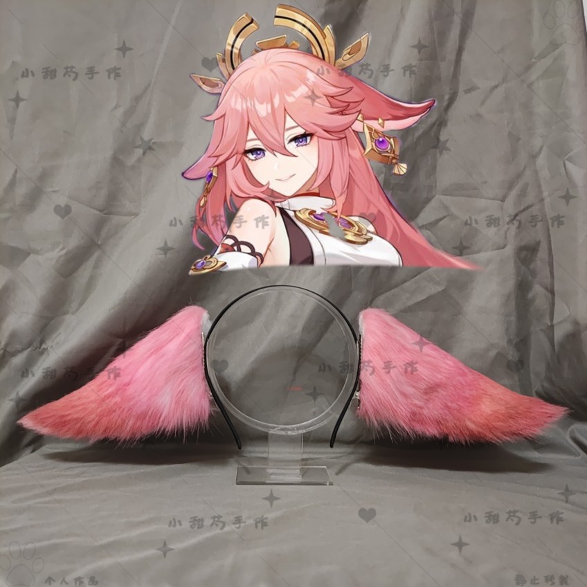 애니메이션 원신 임팩트 야에 미코 코스프레 수작업 머리 - Cosplay Anime Yae Miko 리뷰 및 가격
