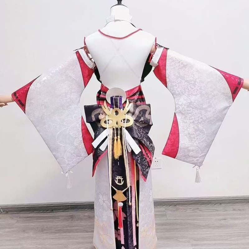 Yae Miko Guuji Yae 코스프레 풀 세트,  - Cosplay Anime Yae Miko 리뷰 및 가격
