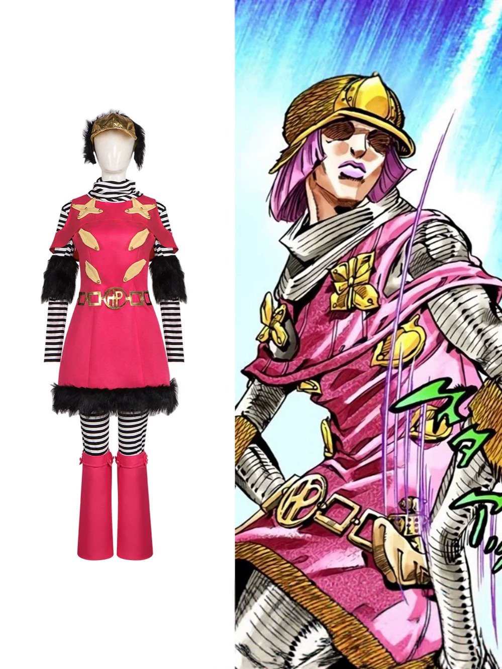 조조의 기묘한 모험 스틸 볼 런 핫팬츠 여성 애니 코스 - Cosplay Anime Jojo 리뷰 및 가격