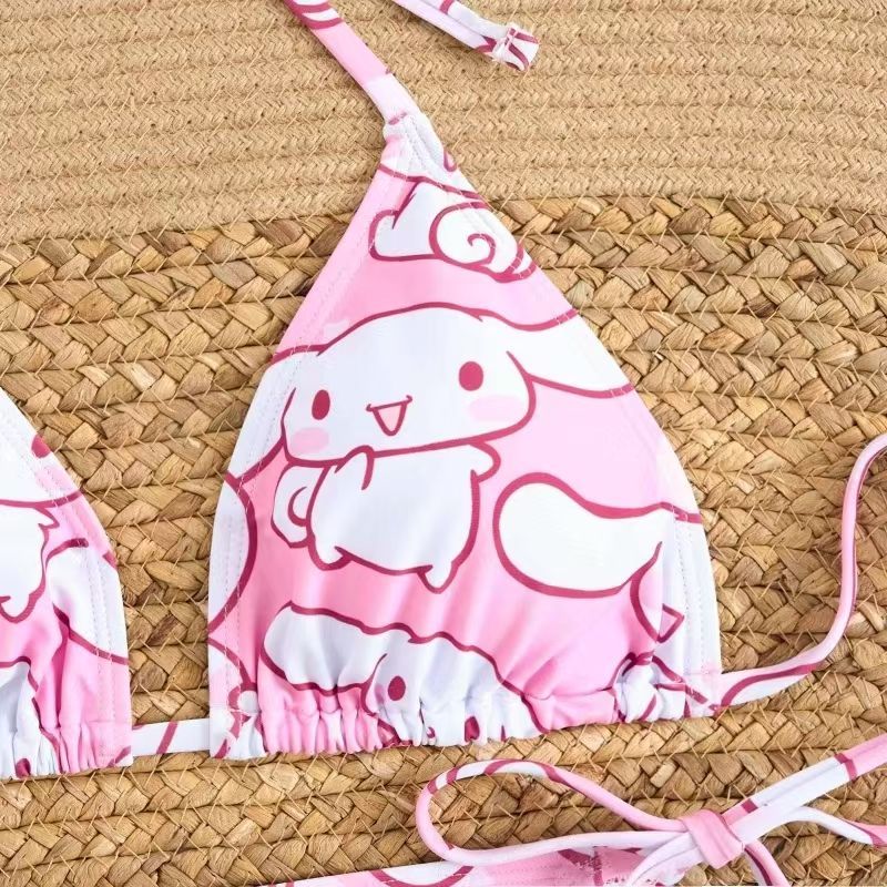 2Pcs 만화 Cinnamoroll 프린트 비키니 세트 - Anime Cosplay Duo 리뷰 및 가격